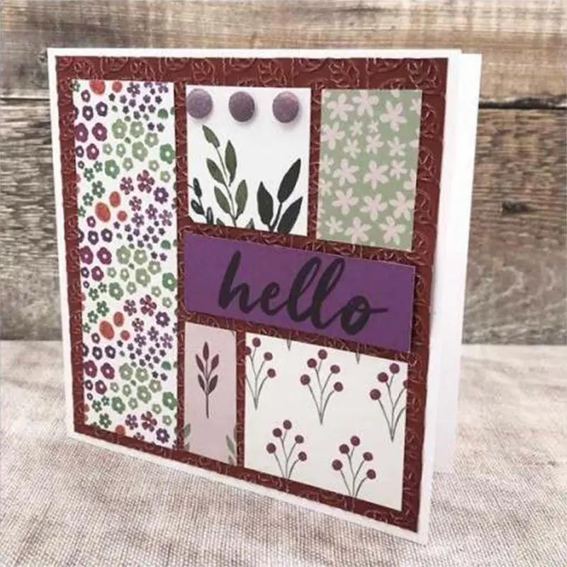 

1 Set Flipped DIY Metal Cutting Dies Greeting Card Decor Stencil Scrapbooking Album Stamp Paper Card Art Crafts Decor