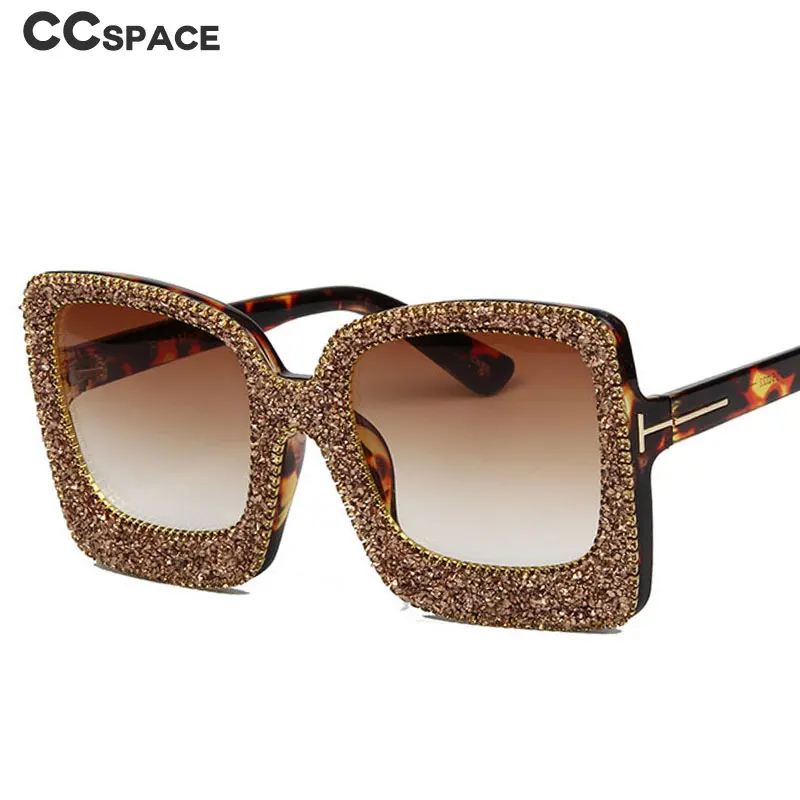 47115 алмазные квадратные роскошные солнцезащитные очки мужские и женские Модные Оттенки UV400 Винтажные Очки