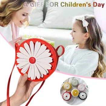 

Cute Flower Round Crossbody Bag Shoulder Bag Bag Children's Day Gifts Handbag Packet Wild Shoulder Bag Summer 2020