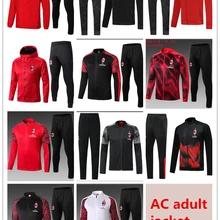 19 20 AC Милан футбольный костюм Джерси PIATEK PAQUETA THEO SUSO REBIC camisa de futebol ROMAGNOL толстовки куртка футбольный костюм
