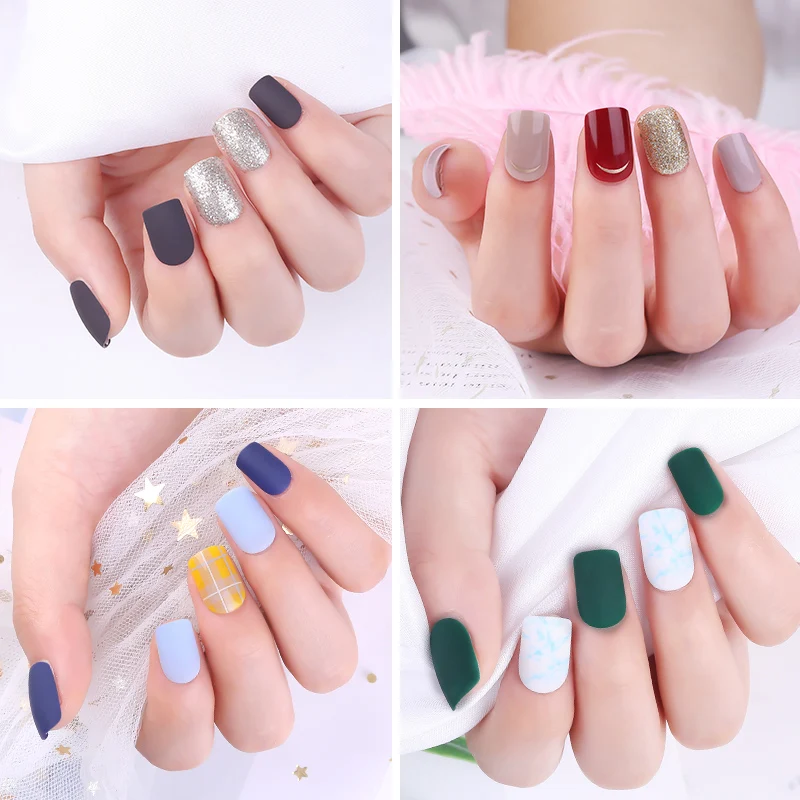 

30pcs Detachable False Nail Artificial Tips Set Full Cover for Short Decoration Press On Nails Fake Art Extension Tips With Glue