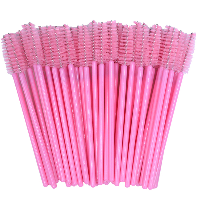 Newest Crystal 3D Eyelash Mascara Wands Clear Lash Spoolies Wholesale Eye Lashes Brushes Micro Applicators