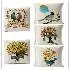 

Decor Linen Home Vintage Trees Birds Case Cushion Cover Style Pillow & Cotton