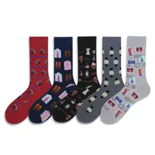 Уличные спортивные носки; сезон осень-зима; дышащие теплые носки средней высоты; креативные деловые повседневные носки; теплые носки; S2