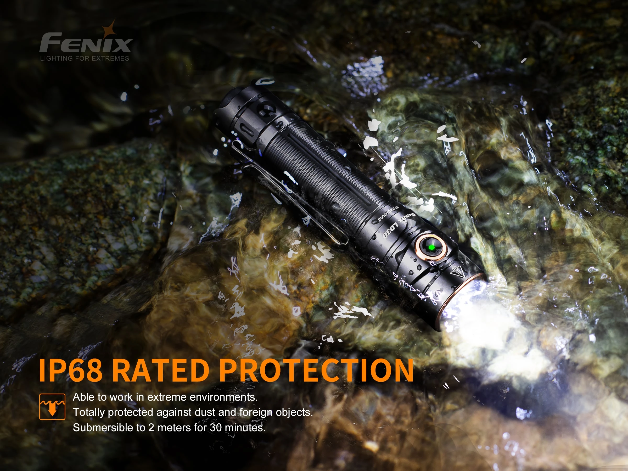 Fenix LD30 1600 люмен Открытый водонепроницаемый тактический фонарик