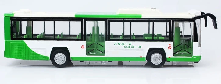 Electric Plastic Passenger Buses Model Children Car Toys Alloy Models City Trolley Bus Light Music Large Funny Kids Gift 2021