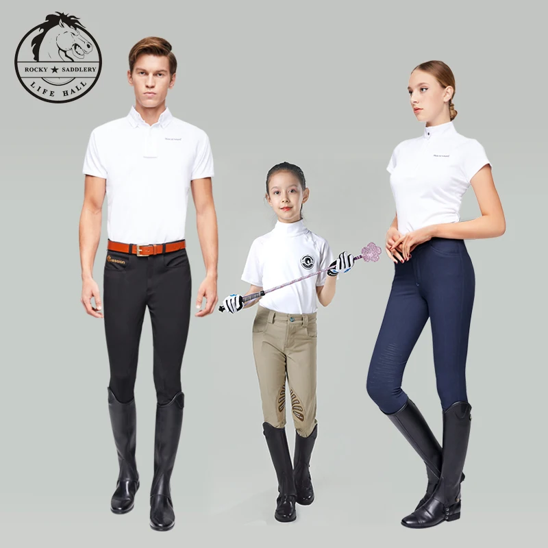 Cavassion microfiber bionic for adult and child horse riding half-chaps