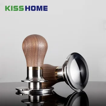 

Adjustable Constant Pressure Coffee Tamper 58mm Barista Stainless Steel/Wooden Handle Fixed Force Powder Hammer Coffee Tools