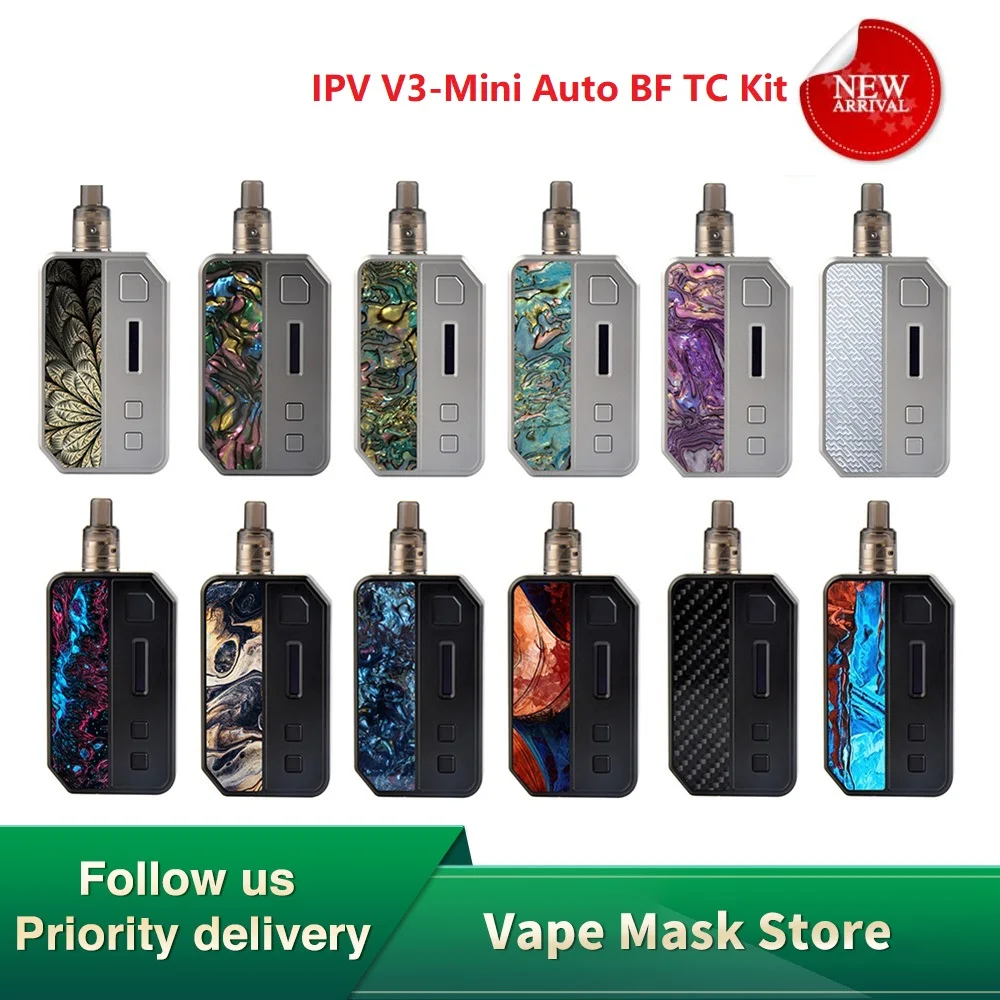 Оригинальный набор IPV V3 Mini TC с чипсетом YiHi SX635J аккумулятором 1400 мАч емкостью Elf ADA и