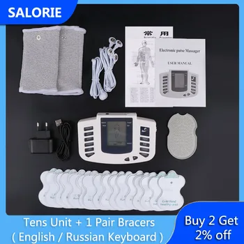 

Electric TENS Muscle Stimulator Digital EMS TENS Unit Therapy Machine Back Neck Massager Body Massage Health Care Pain Relief