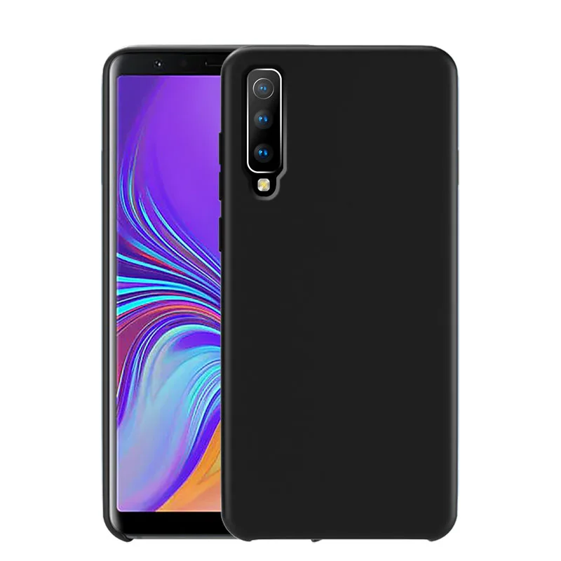 Черный Для samsung A5 чехол силиконовый мягкий чехол с покрытием для samsung Galaxy A3 A7 A6 A7 A8 A9 плюс чехол на заднюю панель - Цвет: Черный