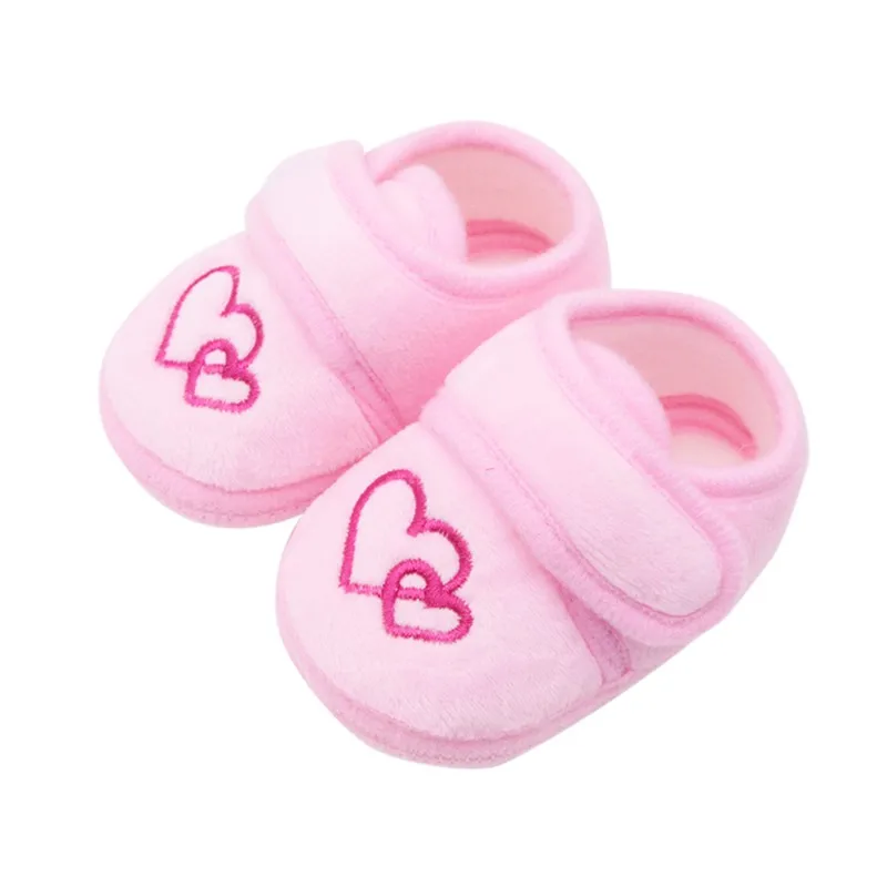 Милая детская обувь для малышей, первые ходунки, хлопковая мягкая подошва, противоскользящая детская обувь для девочек 0-18 месяцев - Цвет: 8P