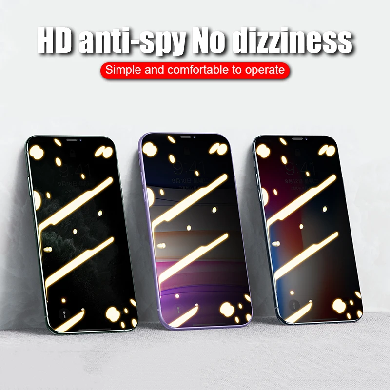 300D антишпионское закаленное стекло для iPhone 6, 6 S, 7, 8 Plus, X, Xs, Max, XR, защита экрана, Защитное стекло для iPhone 11 Pro Max