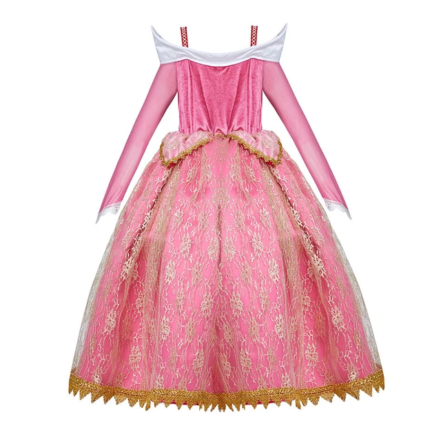 Robe princesse aurore pour filles, Costume d'halloween, vêtements de fête  d'anniversaire pour enfants, Robe de belle au bois dormant - AliExpress