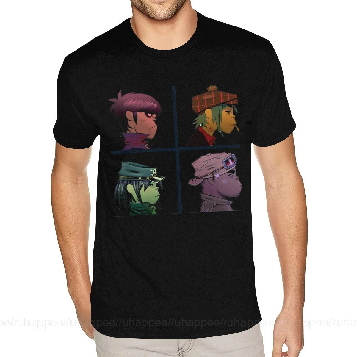 Og så videre Transportere Slumber Big And Tall Gorillaz Rock Band Tee Shirts Mens Punk Rock Short Sleeve  Custom T Shirt Printing Cheap Discount Merch Apparel - T-shirts - AliExpress