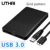 UTHAI G10 USB 3.0 Mobile Hard Disk Box 2.5 Inch SATA Hard Disk Box SSD Sliding Cover Grid Texture Mobile External HDD Enclosure