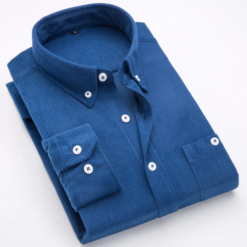 

Autumn 2020 new corduroy Long Sleeve Shirt Men's casual corduroy shirt men's shirt