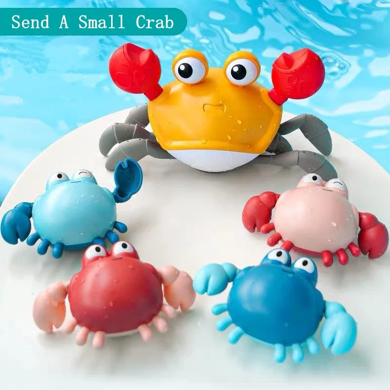 

Child Gift Bath Toy Big Crab Clockwork Baby Infant Water Classic Toy Beach Toys for Baby Drag Baby Bath Tub Summer Toys for Kids