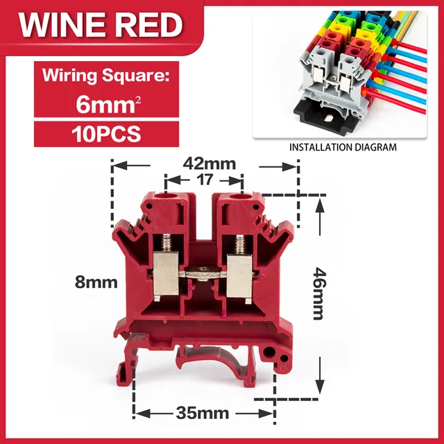 Wine red-10PCS