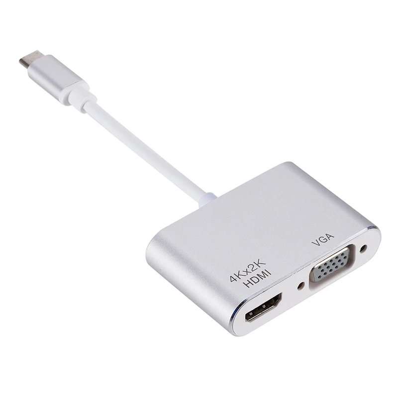 USB 3,1 type C к VGA многопортовый адаптер USB C к HDMI 4K конвертер UHD порты концентратор зарядный адаптер