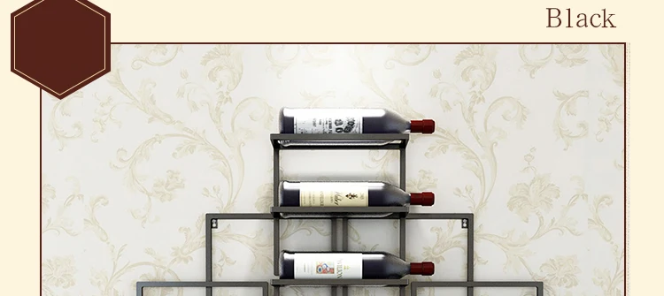 8 бутылок, европейская современная простая настенная Винная стойка, креативная подвесная Винная стойка, стойка для красного вина, держатель для вина