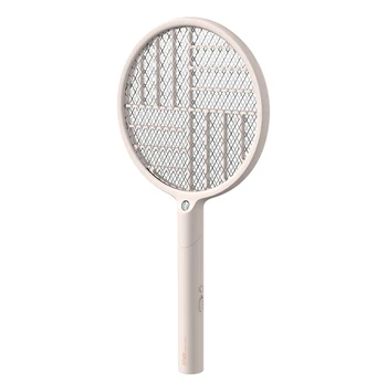 

2 In 1 90 Degree Rotatable Bedroom Foldable USB Charging Electric Mosquito Swatter Handheld Moth Zapper With LED Light Non Toxic