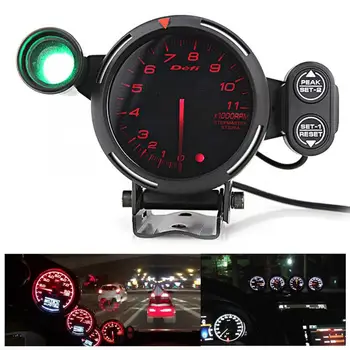 

12 V 80mm 3.75in Tachometer Modified LED 11000 RPM Speed Meter Kit Tachometer Led Light Car Accessories