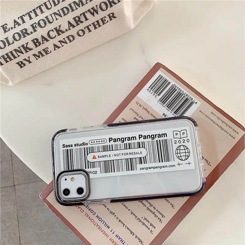 Чехол со штрих-кодом для iphone 11 Pro Max 11 Pro 11 все включено Небьющийся мягкий чехол для iphone XS Max XS XR X 7 8Plus - Цвет: White