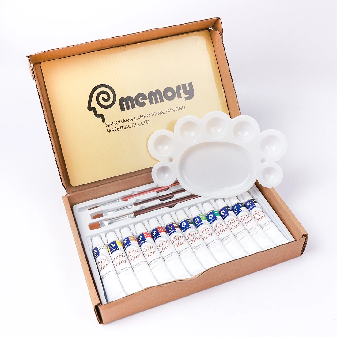 Набор красок для акриловой ткани Memory 12 цветов краситель текстильного искусства