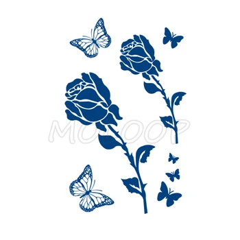 

Juice Tattoo Sticker Butterfly Rose Flower Waterproof Temporary Makeup Fake Tatoo Art for Women Men Lasting To 5 -15 Days