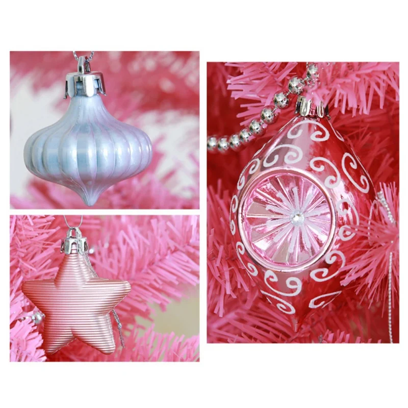 

90Pcs/Set Assorted Shatterproof Christmas Ball Ornaments Christmas Baubles Xmas Tree Pendants Holiday Party Decorations