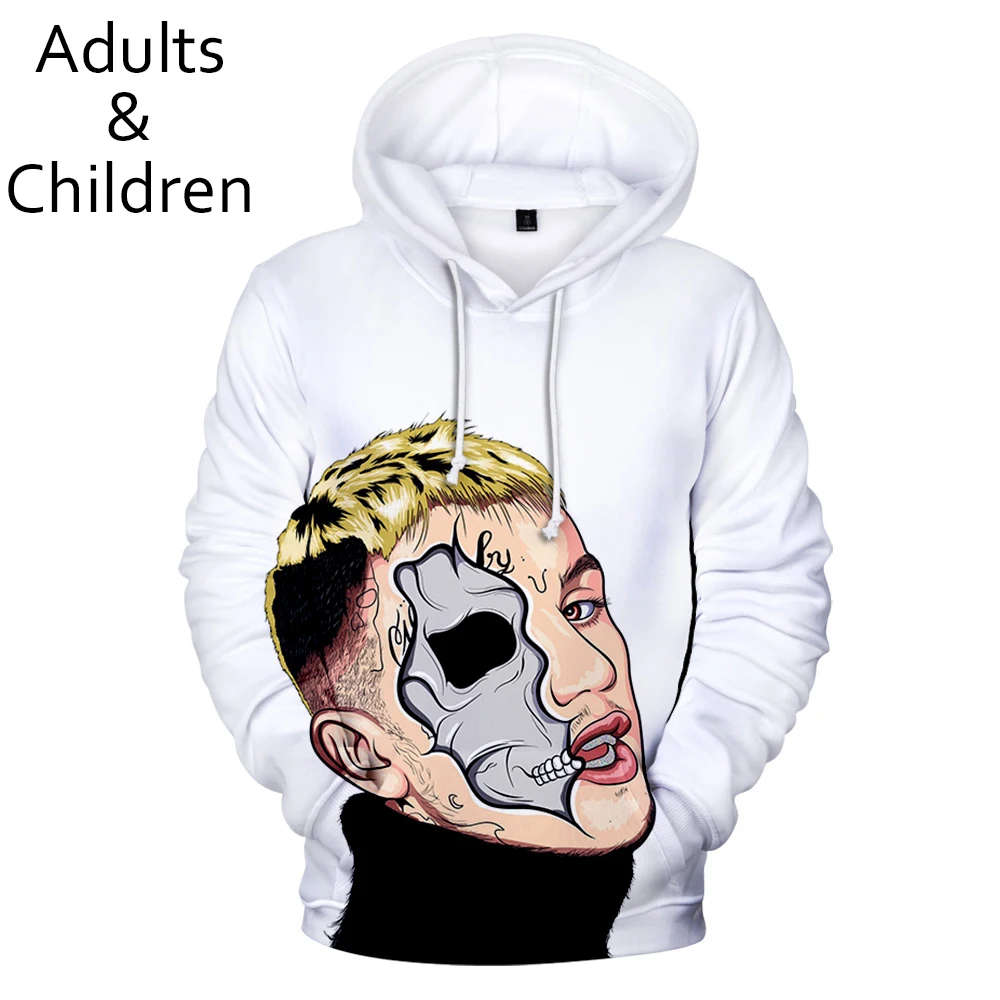 

New 3D lil peep Hoodies Boys Girls Sweatshirts Harajuku Autumn Kids Hooded 3D print lil peep Hoodie Men Women white Pullovers