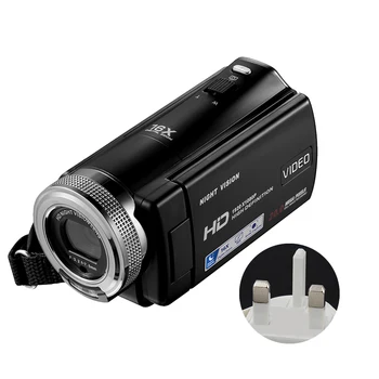 

Photography With Microphone Remote Controller 30fps Camcorder Wide Angle Rotation Screen 16X Digital Zoom Video Camera FHD 1080P