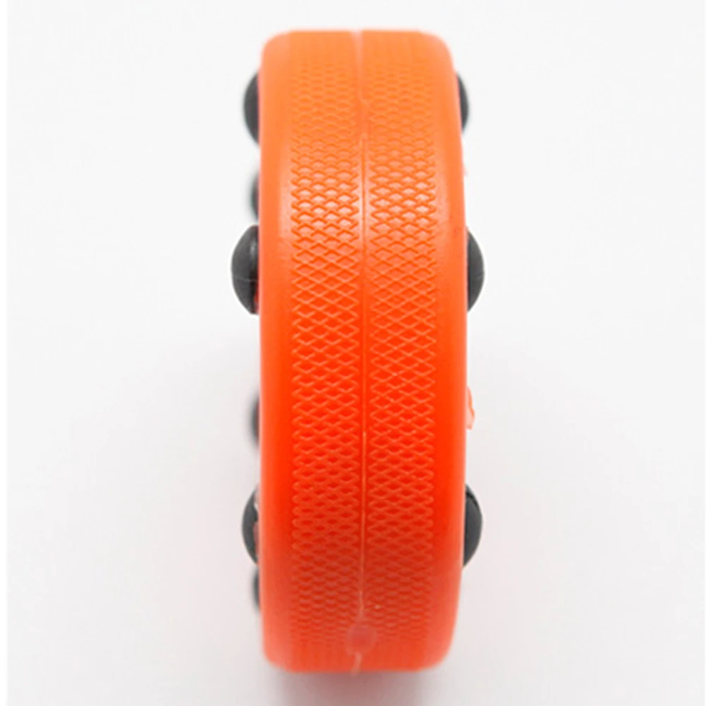 

High Density Orange Professional ABS Round Roller Hockey Puck Anti Roll Practice Durable Perfectly Balance For Ice Inline Street