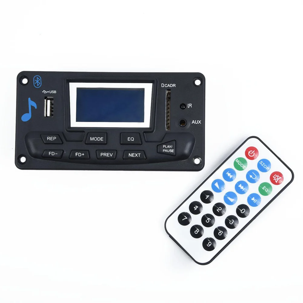 DC 12V Bluetooth 4,0 MP3 декодер плата+ пульт дистанционного управления аудио модуль USB SD управление WAV WMA FM пульт дистанционного нормального воспроизведения