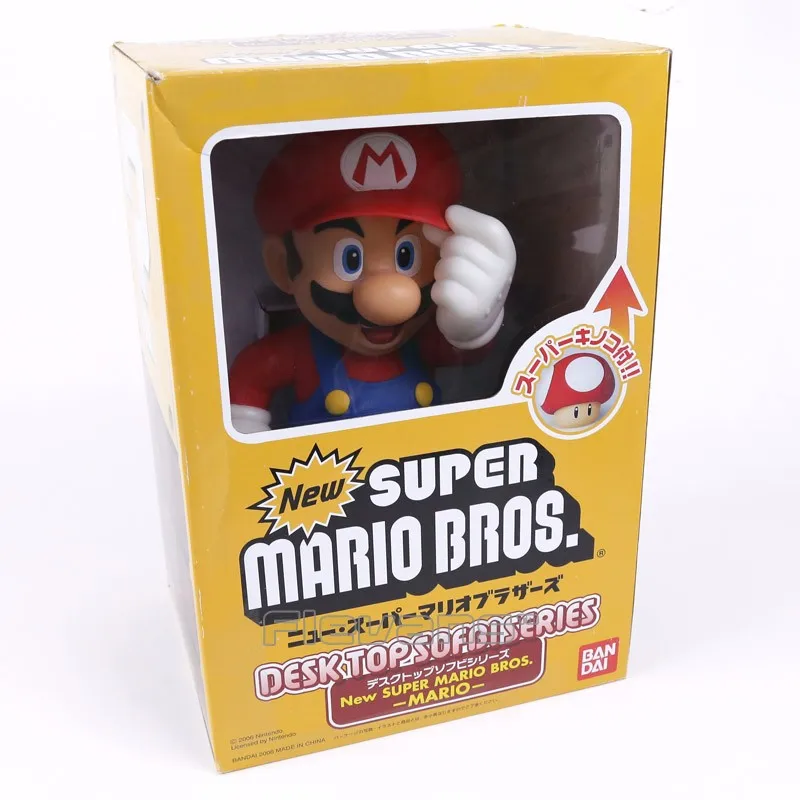 Super Mario Bros Марио с грибами фигурки кукол из ПВХ Коллекционная модель игрушки для детей Рождественский подарок на день рождения