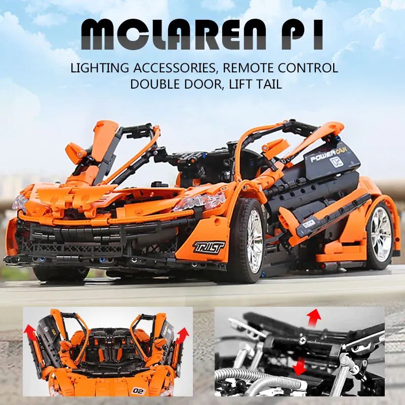 20087 приложение пульт дистанционного управления McLaren P1 hypercar 1:8 Technic Lepinblocks