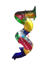 Glissière de Tube en plastique, courbe d'assemblage en plastique, glissière en spirale extérieure et intérieure, jouets de ménage personnalisés 