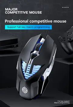 

Ergonomic Wired Gaming Mouse 6 Button LED 3200 DPI USB Computer Mouse Gamer Mice X7 Silent Mause With Backlight For PC Laptop