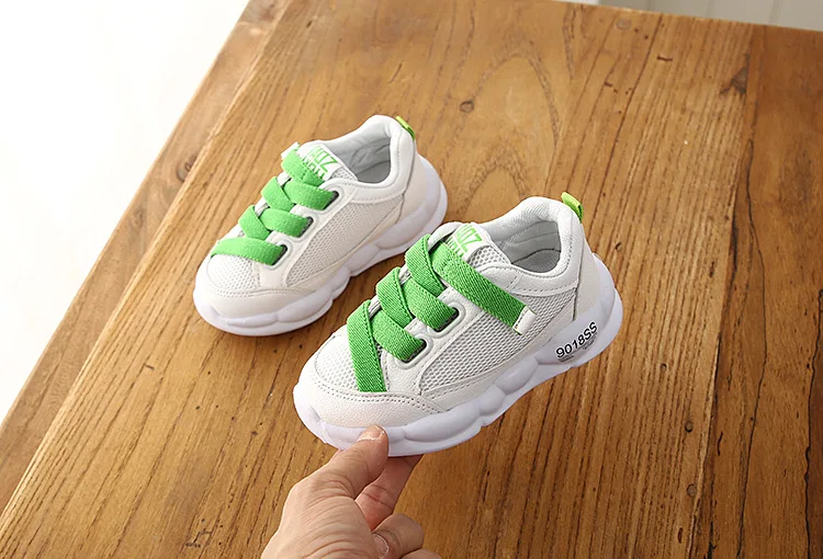 Демисезонный детская обувь для мальчиков и девочек; спортивная обувь; обувь с подошвой из брендовые Повседневное дышащая уличная спортивная обувь для бега для мальчиков