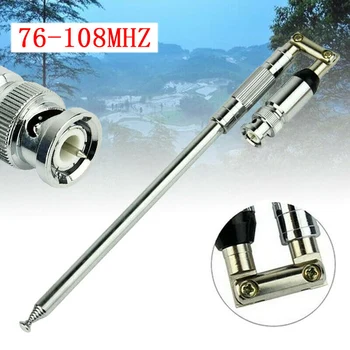 

76-108MHz Telescopic Antenna BNC Connector Durable for FM Transmitter Radio SP99