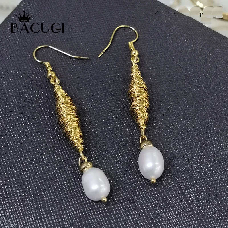 14KGF Original Design Natural Baroque Pearl For Women Boho Custom Dangle Earrings Handmade Luxury Fine Jewelry