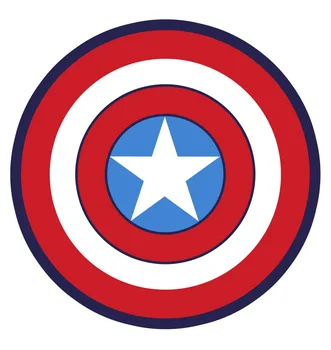 

Fashion Red Shield Five-pointed Star Bedroom Living Room Short Crystal Velvet Round Floor Mat Carpet