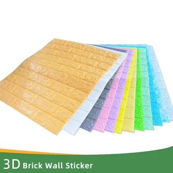 

Brick pattern 3d wall stickers, waterproof stickers for foam wall in living room bedroom