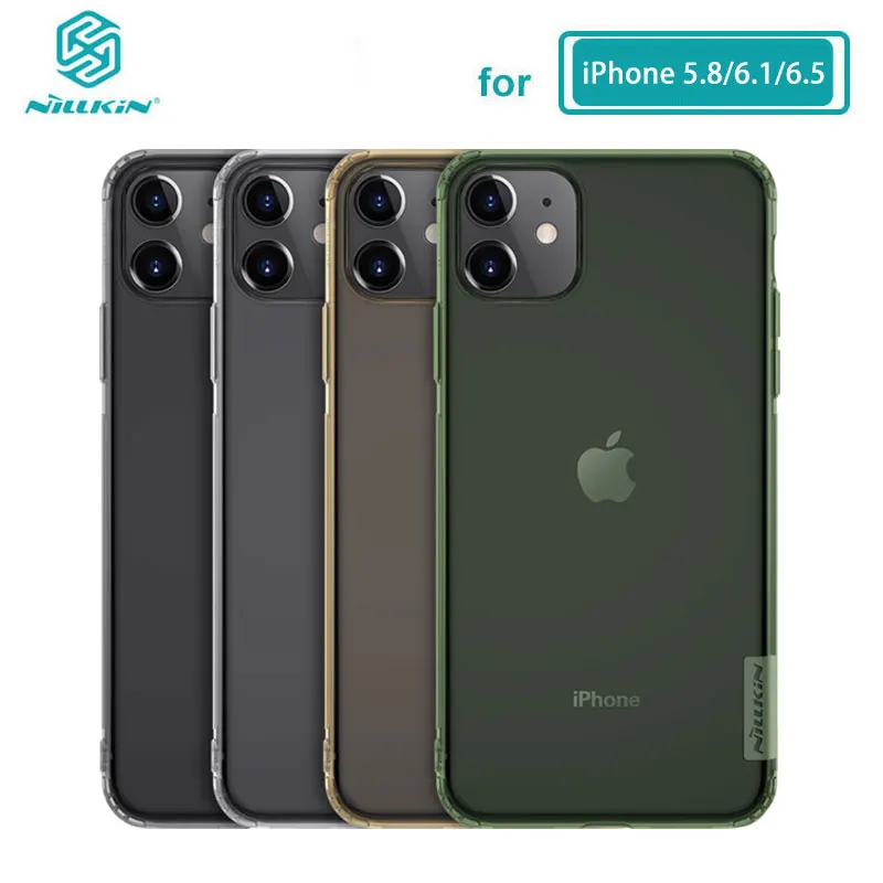 Мягкий чехол для iPhone 11 Pro Max 5,8/6,1/6,5 Nillkin Nature прозрачный мягкий кремний ТПУ чехол для iPhone 11 Pro чехол Корпус