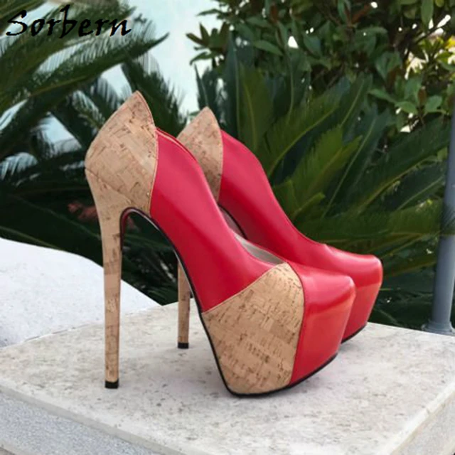 Sorbern Color Mixed Women Pump Shoes 