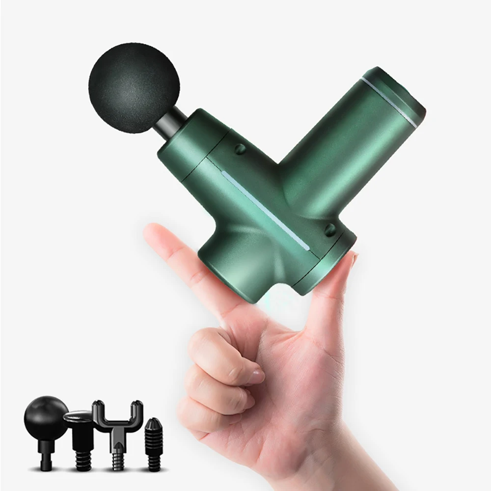 New 8 heads USB Mini massage Gun Full Body Massager Gym Muscle Relief Pain Lactic Acid Mute Brushless Motor High torque |