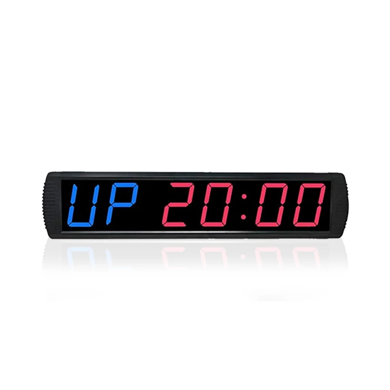 

Large countdown gym timer 12/24 H timing clock display LED digital crossfit timer clock