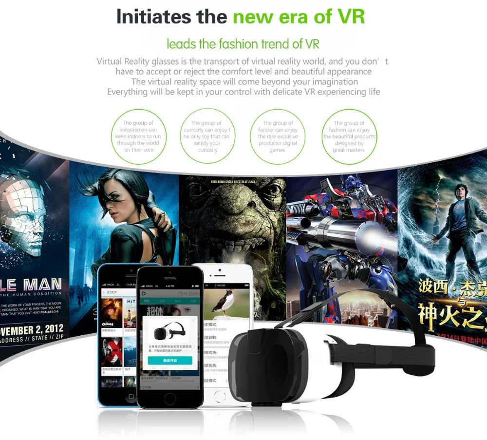Fiit VR 2N 3 D шлем Viar 3D очки Виртуальная реальность гарнитура шлем стекла для очков для телефона смартфон мобильный игровой комплект