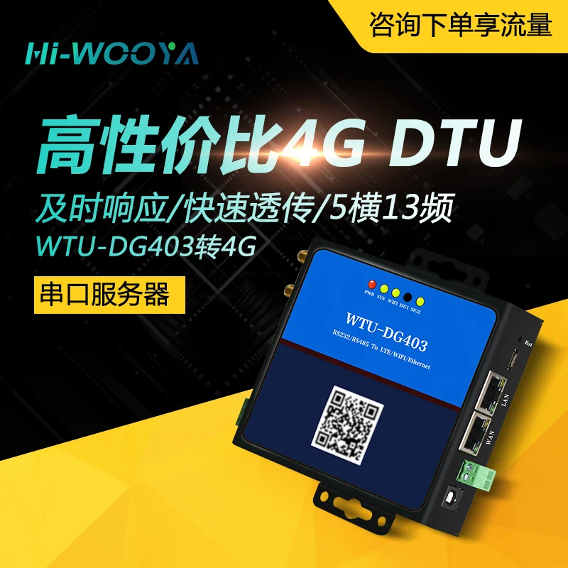 4G/3G Serial port transmission DTU module rs232/485 Serial port to wireless wifi/ Ethernet MT7688 afbeelding